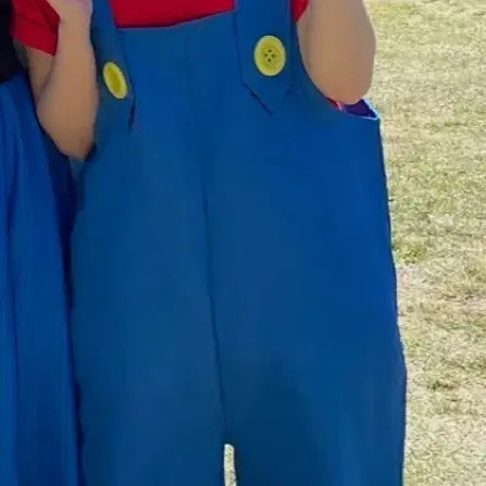 [BUNJANG] Mario Cosplay Graduation Photo Costume Set / 마리오 코스프레 졸업사진 의상 세트