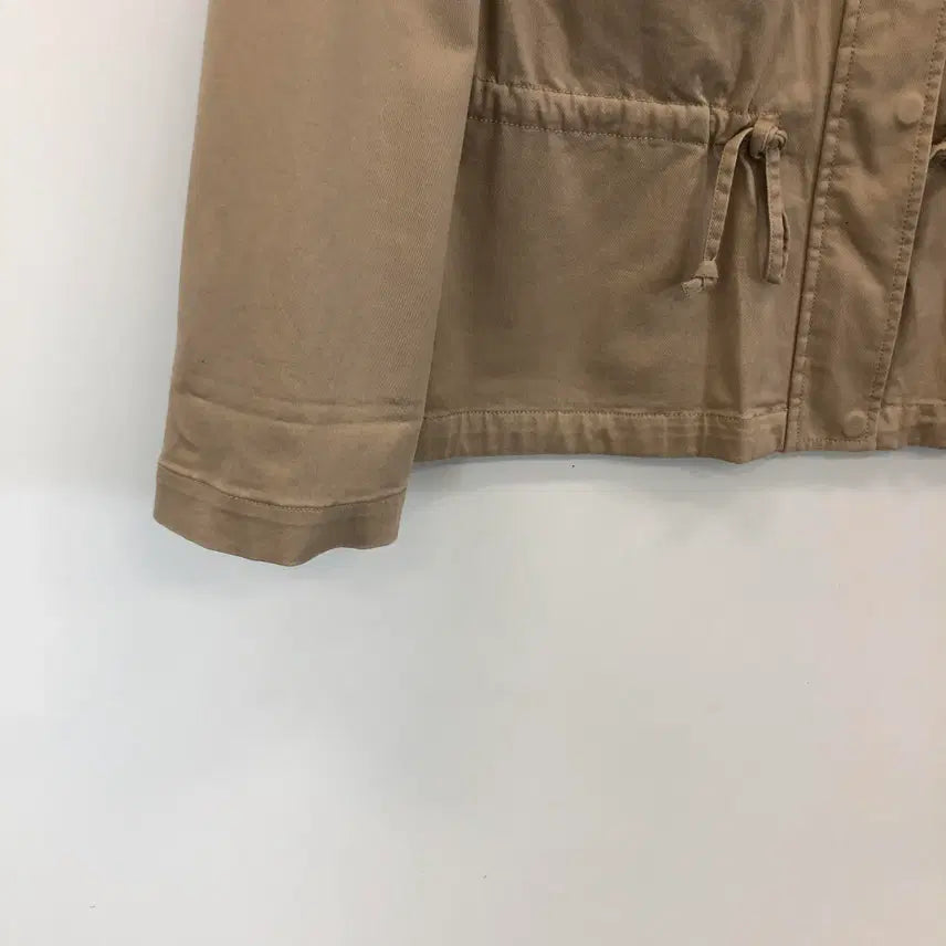 [BUNJANG] Uniqlo C Cotton Blend Drawstring Jacket - Beige - Size M / 유니클로C 코튼 블렌드 드로스트링 자켓 M