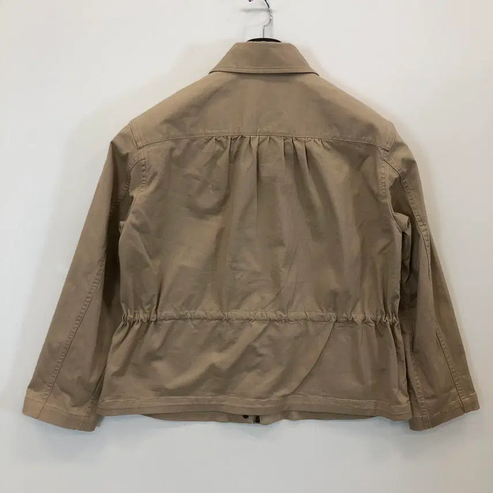 [BUNJANG] Uniqlo C Cotton Blend Drawstring Jacket - Beige - Size M / 유니클로C 코튼 블렌드 드로스트링 자켓 M