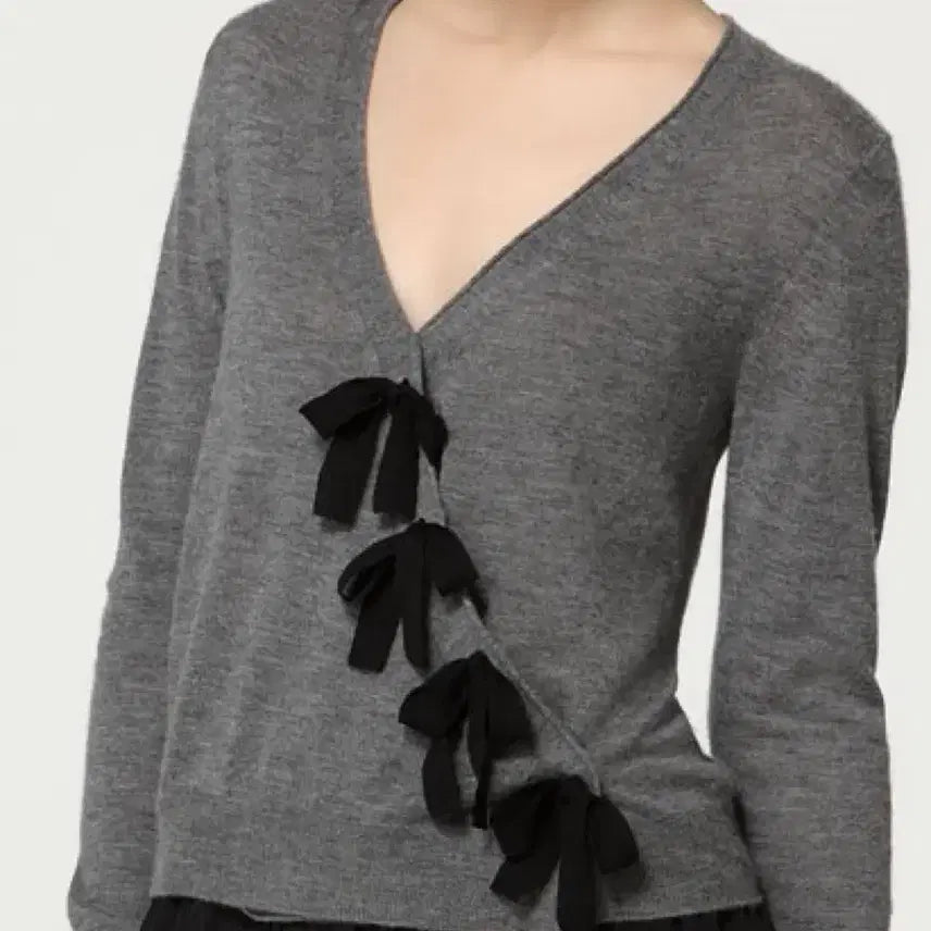 [BUNJANG] 3.1 Phillip Lim Bowtie Cashmere Wrap Cardigan XS / 필립림 3.1 Phillip Lim 보우타이 캐시미어 랩 가디건 XS
