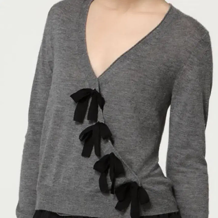 [BUNJANG] 3.1 Phillip Lim Bowtie Cashmere Wrap Cardigan XS / 필립림 3.1 Phillip Lim 보우타이 캐시미어 랩 가디건 XS