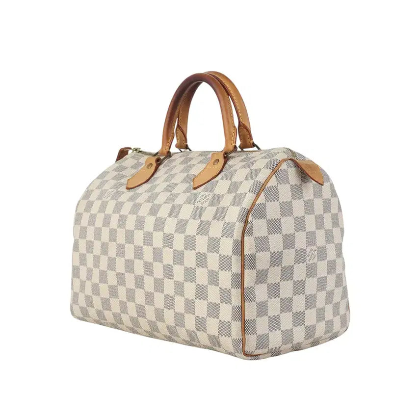 [BUNJANG] Louis Vuitton Damier Azur Speedy 30 Boston Bag / 루이비통 N41533 다미에 아주르 스피디 30 보스턴백37116