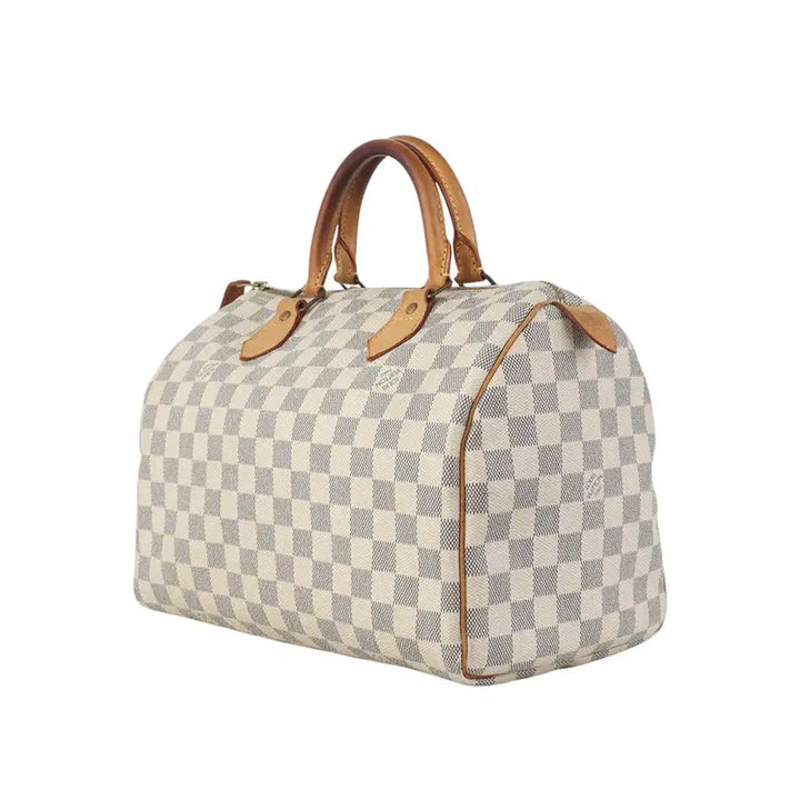 [BUNJANG] Louis Vuitton Damier Azur Speedy 30 Boston Bag / 루이비통 N41533 다미에 아주르 스피디 30 보스턴백37116