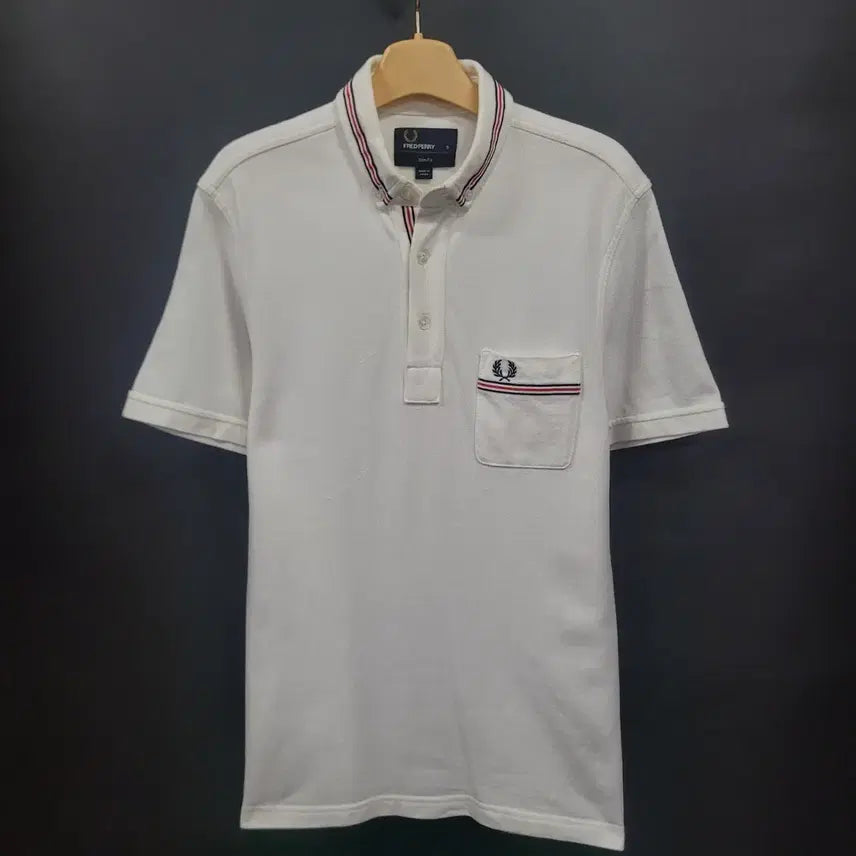 [BUNJANG] Fred Perry Embroidered Logo Pocket Short Sleeve Shirt / Fred Perry 프레드페리 자수로고 포켓 셔츠
