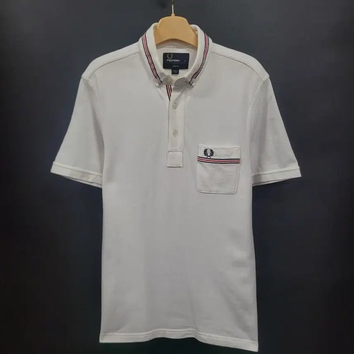 [BUNJANG] Fred Perry Embroidered Logo Pocket Short Sleeve Shirt / Fred Perry 프레드페리 자수로고 포켓 셔츠