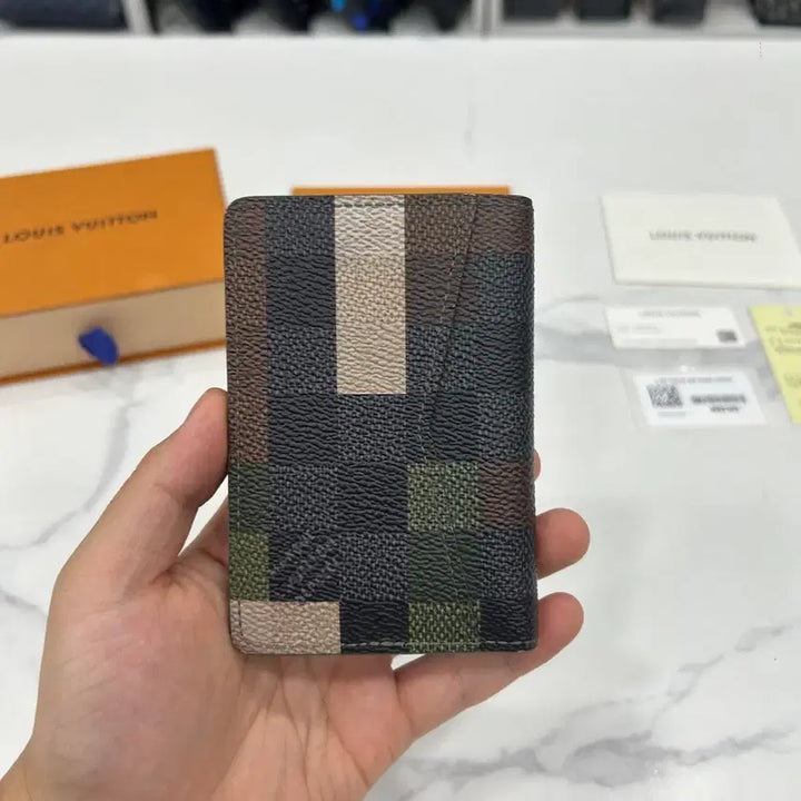 [BUNJANG] Louis Vuitton Damoflage Pocket Organizer Card Holder / [새상품급]루이비통 다모플라주 포켓 오거나이저 카드지갑