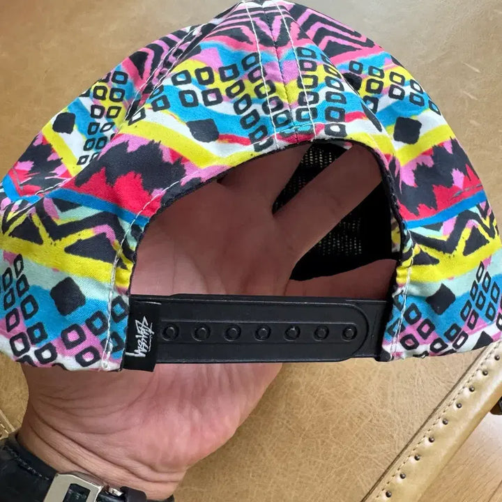 [BUNJANG] Stussy 5-Panel Tribal Print Snapback Hat / 스투시 5패널 스냅백 모자