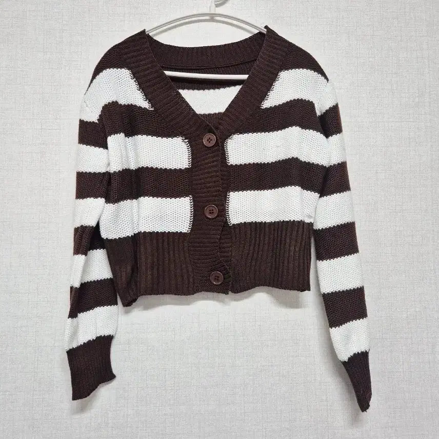 [BUNJANG] Stripe Knit Cardigan / 스트라이프 니트 가디건