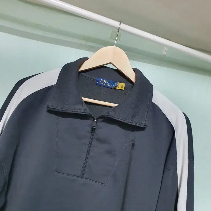 [BUNJANG] Polo Ralph Lauren QR Fleece Half-Zip Sweatshirt Size S / 폴로랄프로렌 qr 기모 반집업 S