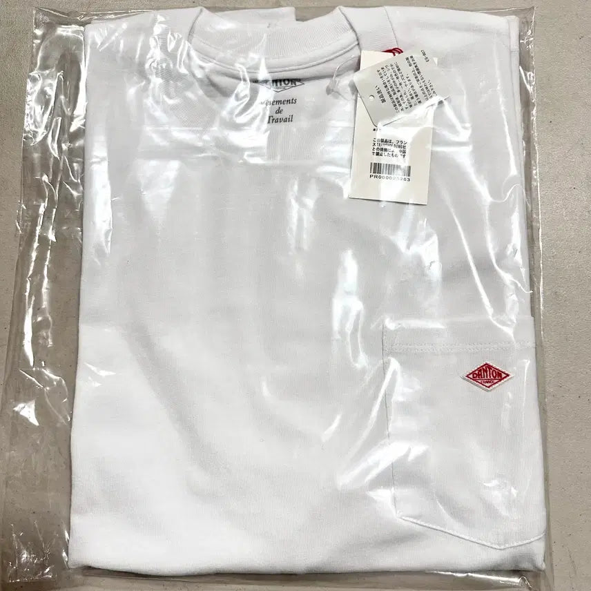 [BUNJANG] DANTON Pocket T-Shirt White 2XL New / 단톤 포켓 반팔티 화이트 2XL사이즈 새상품