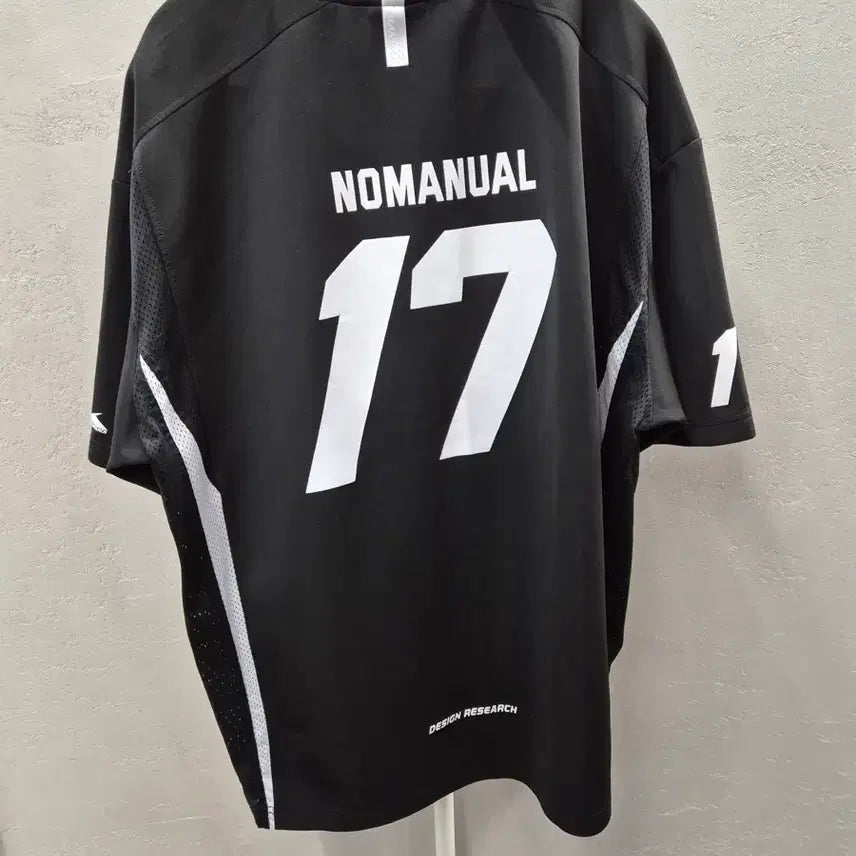 [BUNJANG] NOMANUAL 17 Mesh Block Football Short Sleeve Jersey L / 노매뉴얼 져지 17 메쉬 블록 풋볼 반팔 L