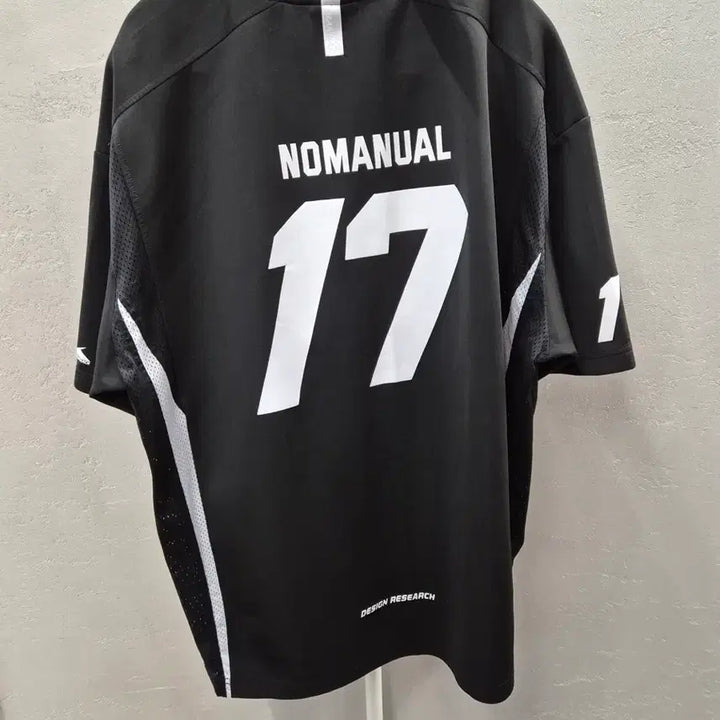 [BUNJANG] NOMANUAL 17 Mesh Block Football Short Sleeve Jersey L / 노매뉴얼 져지 17 메쉬 블록 풋볼 반팔 L