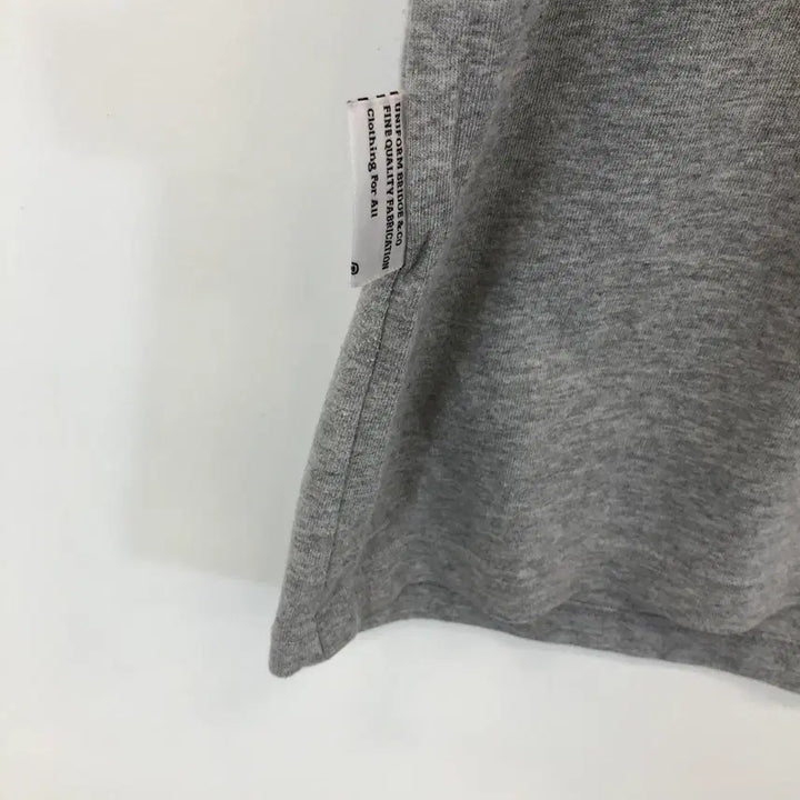 [BUNJANG] Uniform Bridge Grey Cotton Short Sleeve T-Shirt L / 유니폼브릿지 그레이 반팔 L