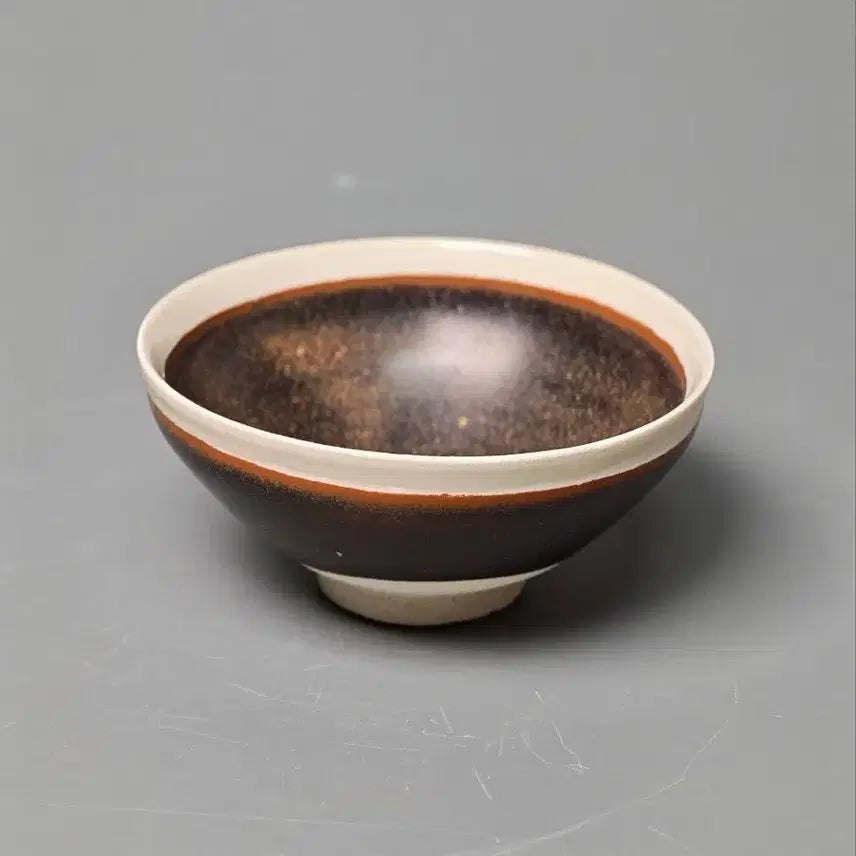 [BUNJANG] Authentic Song Dynasty Yun Yao Black Glaze Turtle Shell Pattern Bowl / [진품] 송금대 복건성 청윤요 흑유 대모수 완 중국도자기 골동품 수집품