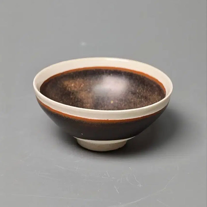 [BUNJANG] Authentic Song Dynasty Yun Yao Black Glaze Turtle Shell Pattern Bowl / [진품] 송금대 복건성 청윤요 흑유 대모수 완 중국도자기 골동품 수집품