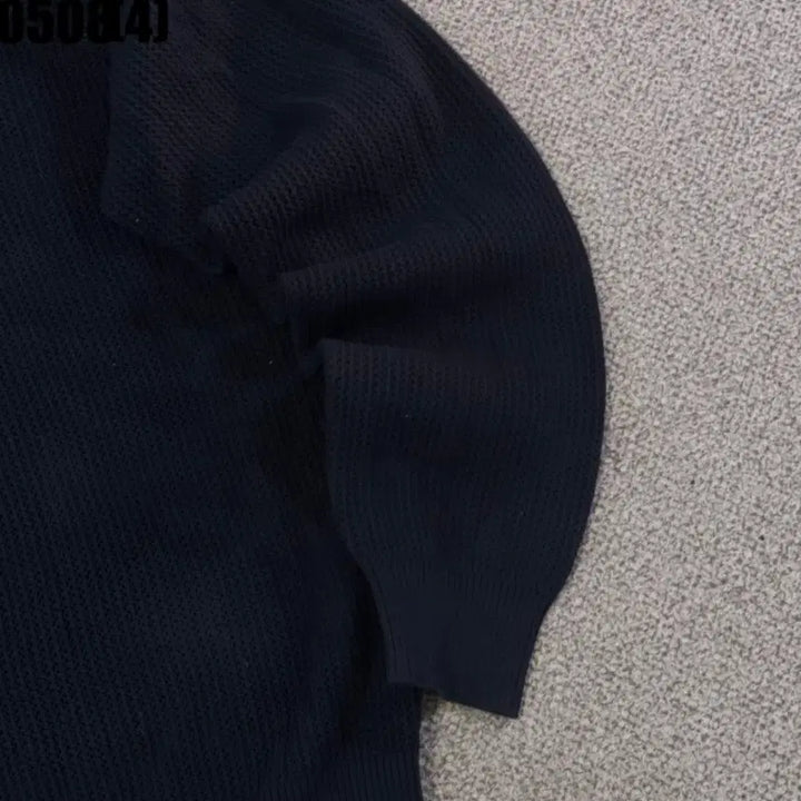 [BUNJANG] Kamoshita Black Knit Shirt Cardigan / 카모시타 블랙 니트 셔츠 가디건
