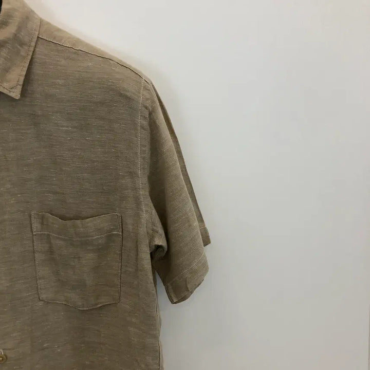 [BUNJANG] Uniqlo Linen Blend Short Sleeve Shirt M / 유니클로 린넨혼방 반팔셔츠 M