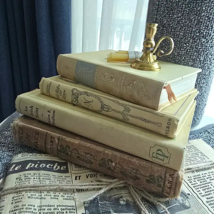 [BUNJANG] Vintage Antique Book Set (4 Volumes) / 빈티지 앤틱 책 서적 4권 세트가격