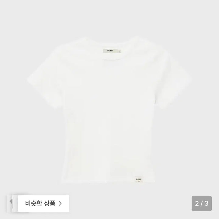[BUNJANG] Glowny G Baby Tee White S / 글로니 glowny g baby tee