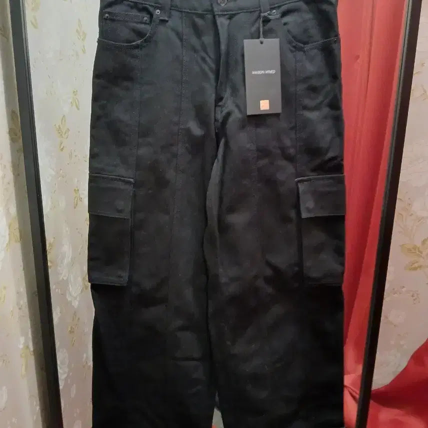 [BUNJANG] Maison Minéd Black Cargo Wide Pants Size 30 / 7/54 메종미네드 블랙 카고 와이드 팬츠 30사이즈