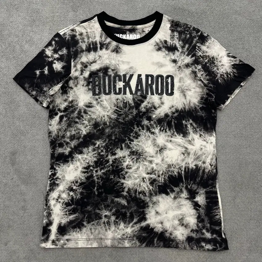 [BUNJANG] M Buckaroo Y2K Tie-Dye Punk Short-Sleeve T-Shirt / M 버커루 Y2k 타이다이 펑크 반팔 티