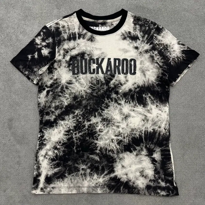 [BUNJANG] M Buckaroo Y2K Tie-Dye Punk Short-Sleeve T-Shirt / M 버커루 Y2k 타이다이 펑크 반팔 티