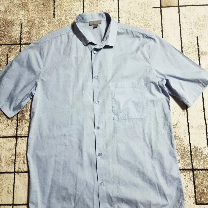 [BUNJANG] COS Sky Blue Short Sleeve Shirt / 매장정품 COS 코스 스카이블루 반팔 셔츠 사이즈 M~L