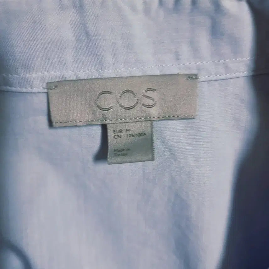 [BUNJANG] COS Sky Blue Short Sleeve Shirt / 매장정품 COS 코스 스카이블루 반팔 셔츠 사이즈 M~L