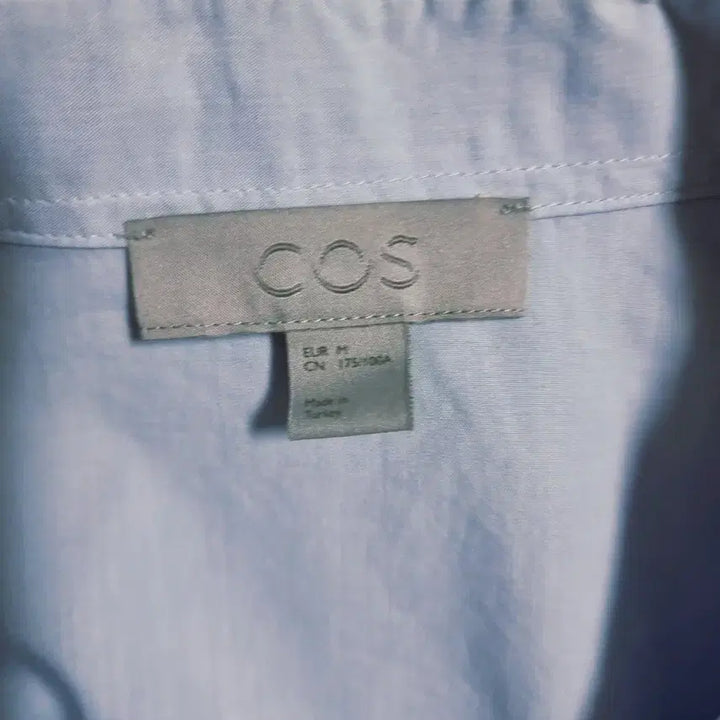 [BUNJANG] COS Sky Blue Short Sleeve Shirt / 매장정품 COS 코스 스카이블루 반팔 셔츠 사이즈 M~L