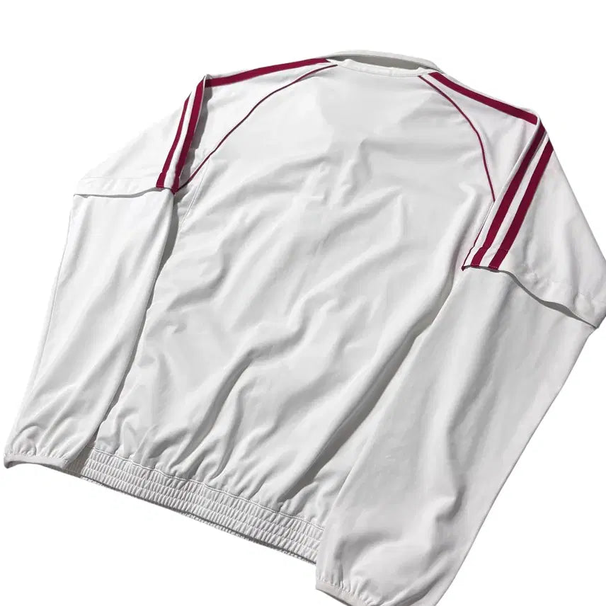 [BUNJANG] Adidas White and Red Anorak Windbreaker L / 아디다스 흰빨 아노락 윔업