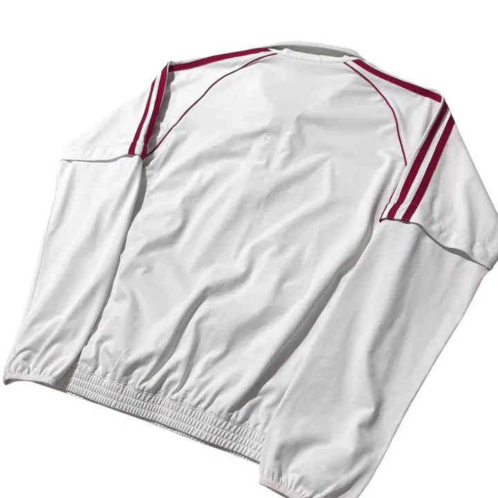 [BUNJANG] Adidas White and Red Anorak Windbreaker L / 아디다스 흰빨 아노락 윔업
