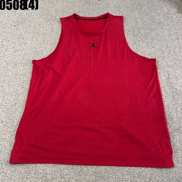 [BUNJANG] Jordan Red Sleeveless Tank Top / 조던 레드컬러 민소매 탱크탑