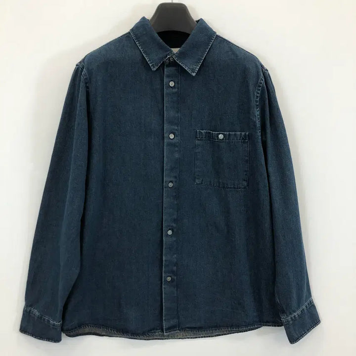 [BUNJANG] Zara Indigo Oversized Denim Shirt L / 자라 인디고 오버데님셔츠 L