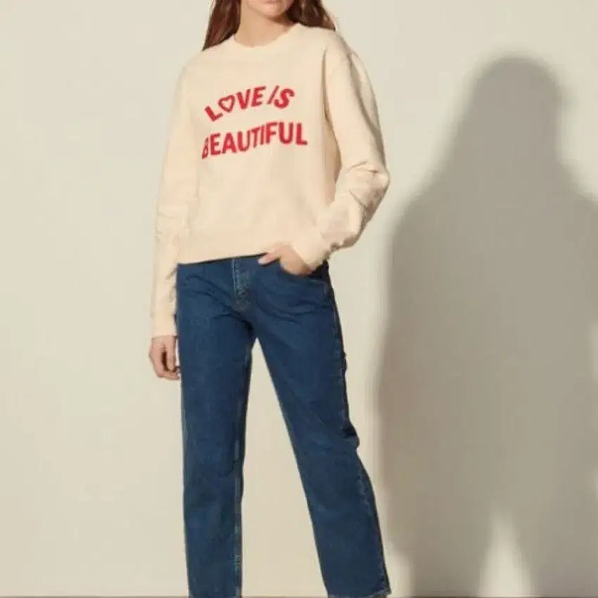 [BUNJANG] Sandro Lettering Sweatshirt / SANDRO 산드로 레터링 맨투맨 1