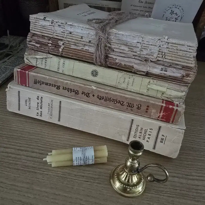 [BUNJANG] Vintage Antique Book Set (5 Volumes) / 빈티지 앤틱 책 서적 5권 세트가격