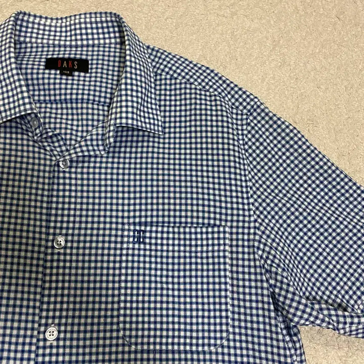 [BUNJANG] DAKS Check Short Sleeve Shirt / DAKS 닥스 체크 반팔 셔츠 105