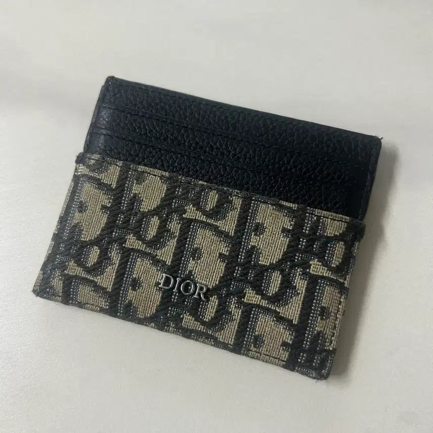 [SOLD OUT] 디올 오블리크 카드지갑 블랙