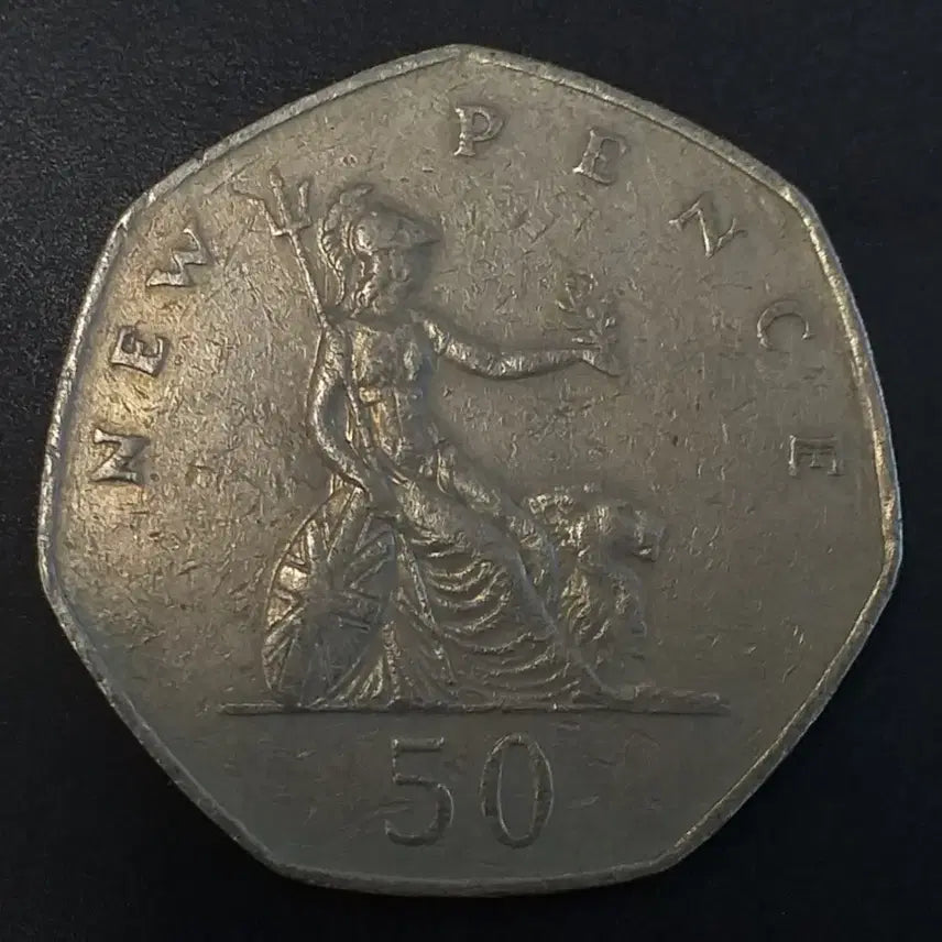[BUNJANG] 1980 United Kingdom 50 Pence Coin / 1980년 영국 50펜스 주화 w910