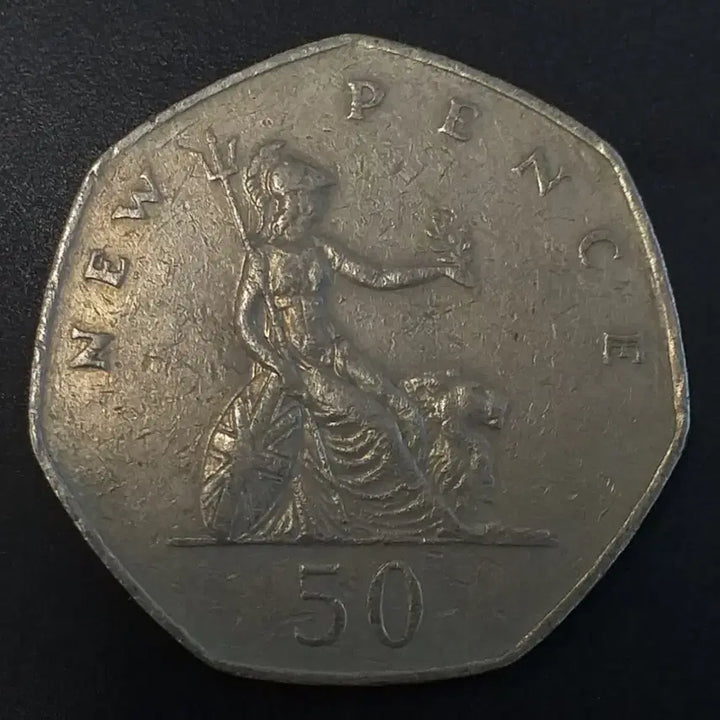 [BUNJANG] 1980 United Kingdom 50 Pence Coin / 1980년 영국 50펜스 주화 w910