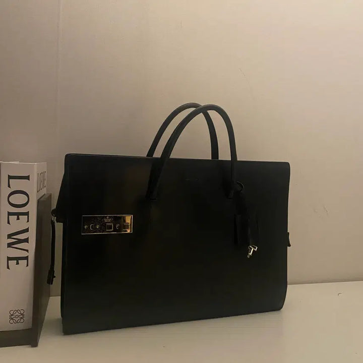 [BUNJANG] Gucci Vintage Black Leather Briefcase / GUCCI / 빈티지 구찌 블랙 레더 브리프케이스 / 서류가방
