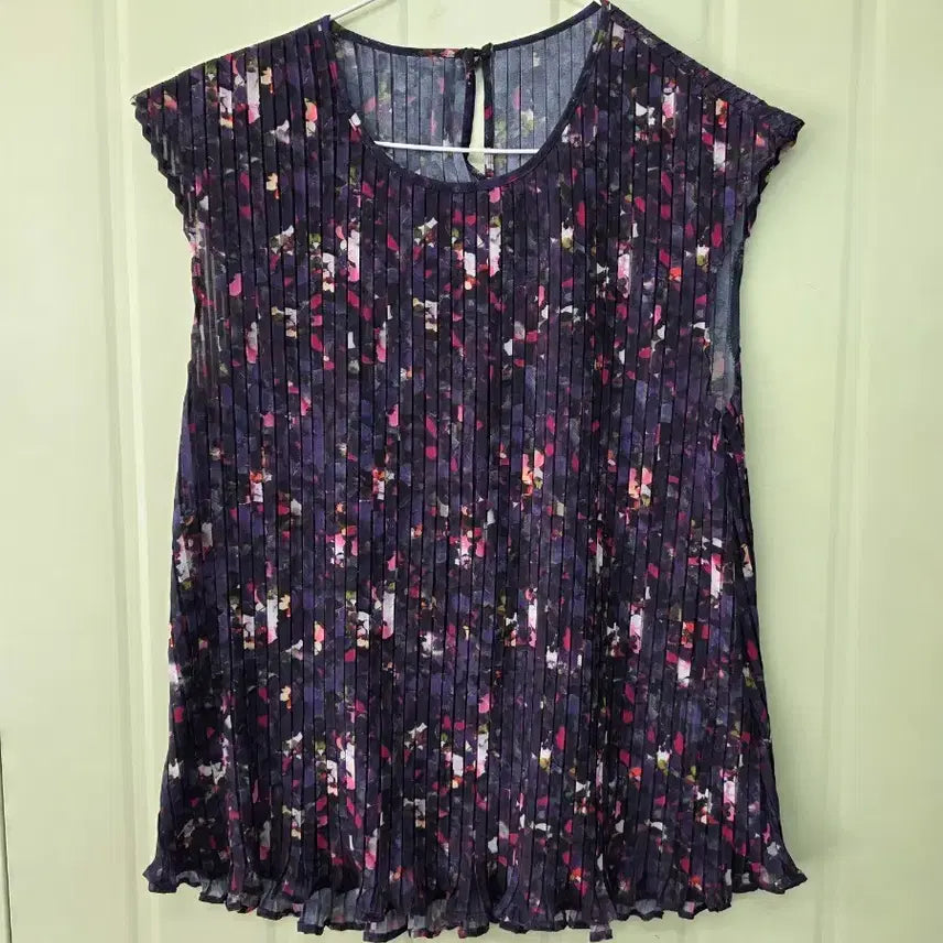 [BUNJANG] Anna Sui Pleated Pattern Blouse / 안나수이 플리츠 패턴  블라우스 95