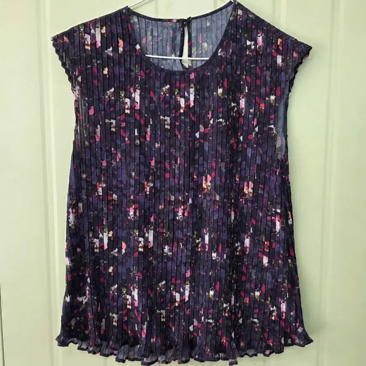 [BUNJANG] Anna Sui Pleated Pattern Blouse / 안나수이 플리츠 패턴  블라우스 95