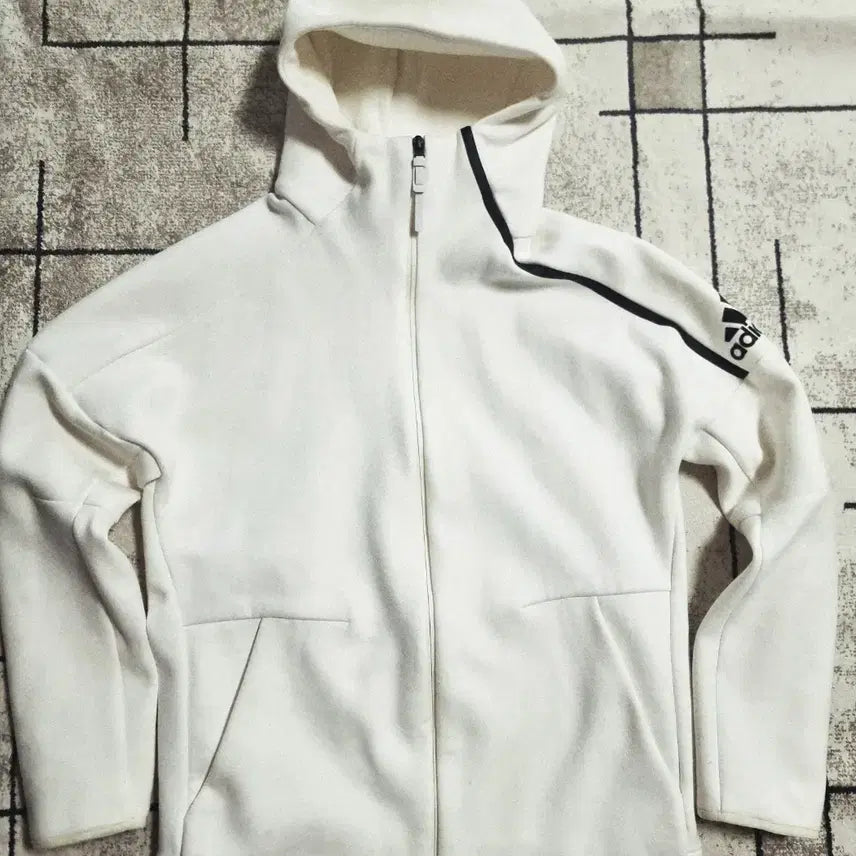 [BUNJANG] Adidas ZNE Full Zip Hoodie White Size 105 / [파워정품]아디다스 후드집업 ZNE 화이트 사이즈 105