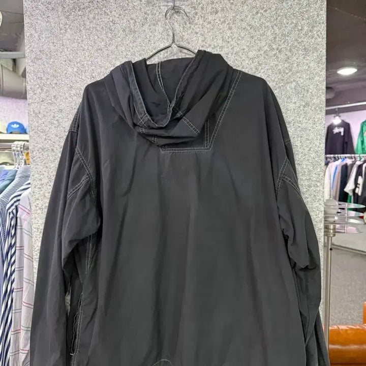 [BUNJANG] thisisneverthat Half-Zip Anorak Jacket Black XL / 디스이즈네버댓 반집업 아노락 자켓 블랙 B4704