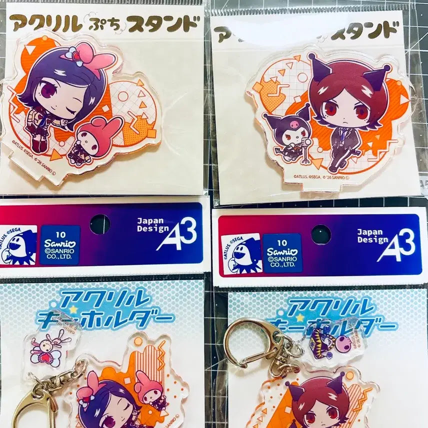 [BUNJANG] Persona 30th Anniversary Sanrio Collaboration Acrylic Stand Set (Persona 2 Tatsuya Suou &amp; Maya Amano) / 페르소나 30주년 산리오 콜라보 아크릴 페르소나2 남주&amp;여주 세트