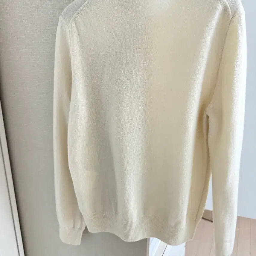 [BUNJANG] Comme des Garçons White Heart Logo Cardigan / 꼼데가르송 화이트 와펜 가디건