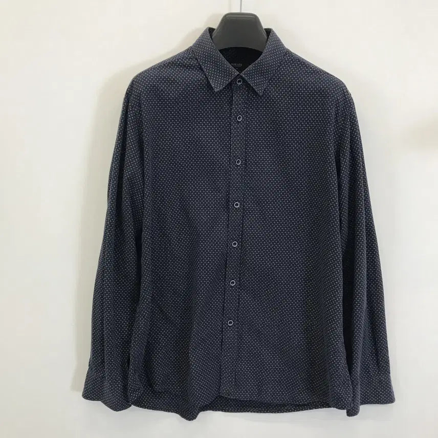 [BUNJANG] Galaxy Lifestyle Pattern Shirt Navy / 갤럭시 라이프스타일 패턴셔츠 [110]