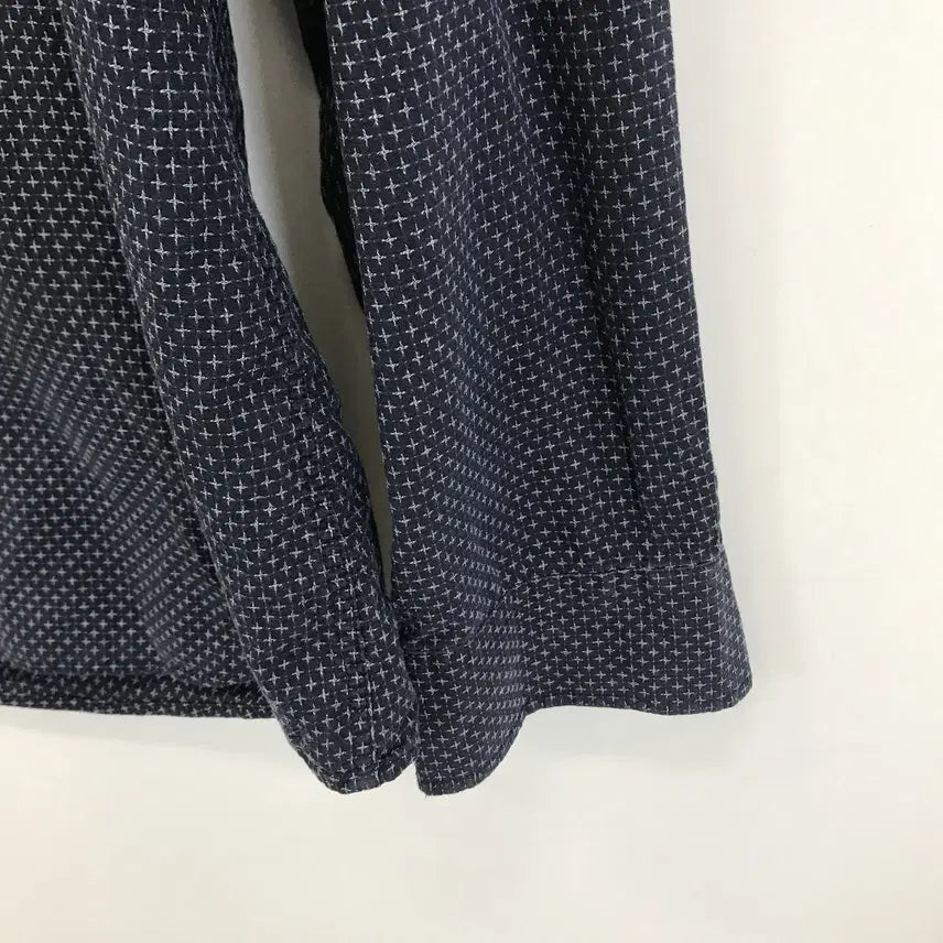 [BUNJANG] Galaxy Lifestyle Pattern Shirt Navy / 갤럭시 라이프스타일 패턴셔츠 [110]