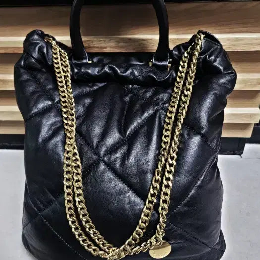 [BUNJANG] LazySummer Lambskin Quilted Gold Chain Bag / 레이지썸머 양가죽 퀼팅 금장체인백