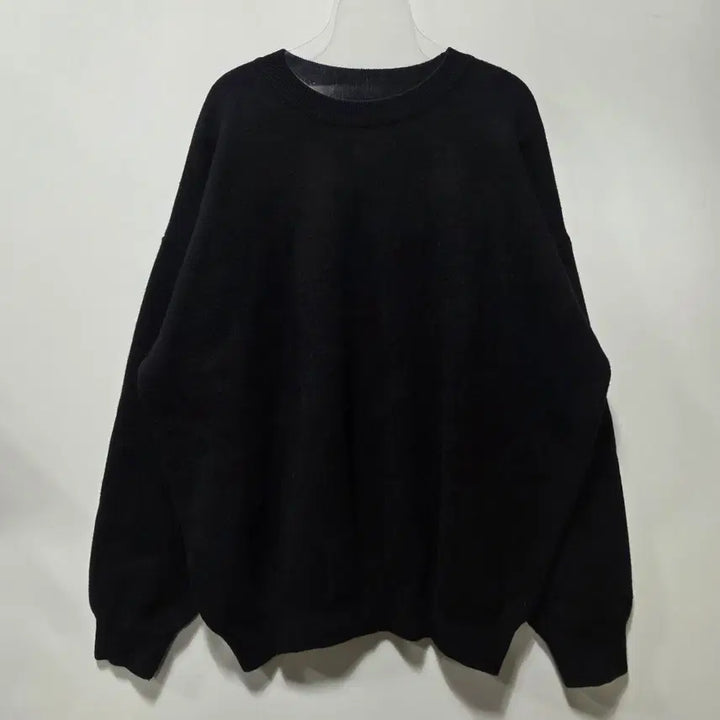 [BUNJANG] KONK Black Oversized Plain Sweatshirt / KONK 블랙 오버핏 무지 스웻 니트 맨투맨 26050811